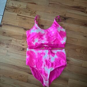 Pink Tie-Dye Bikini Set